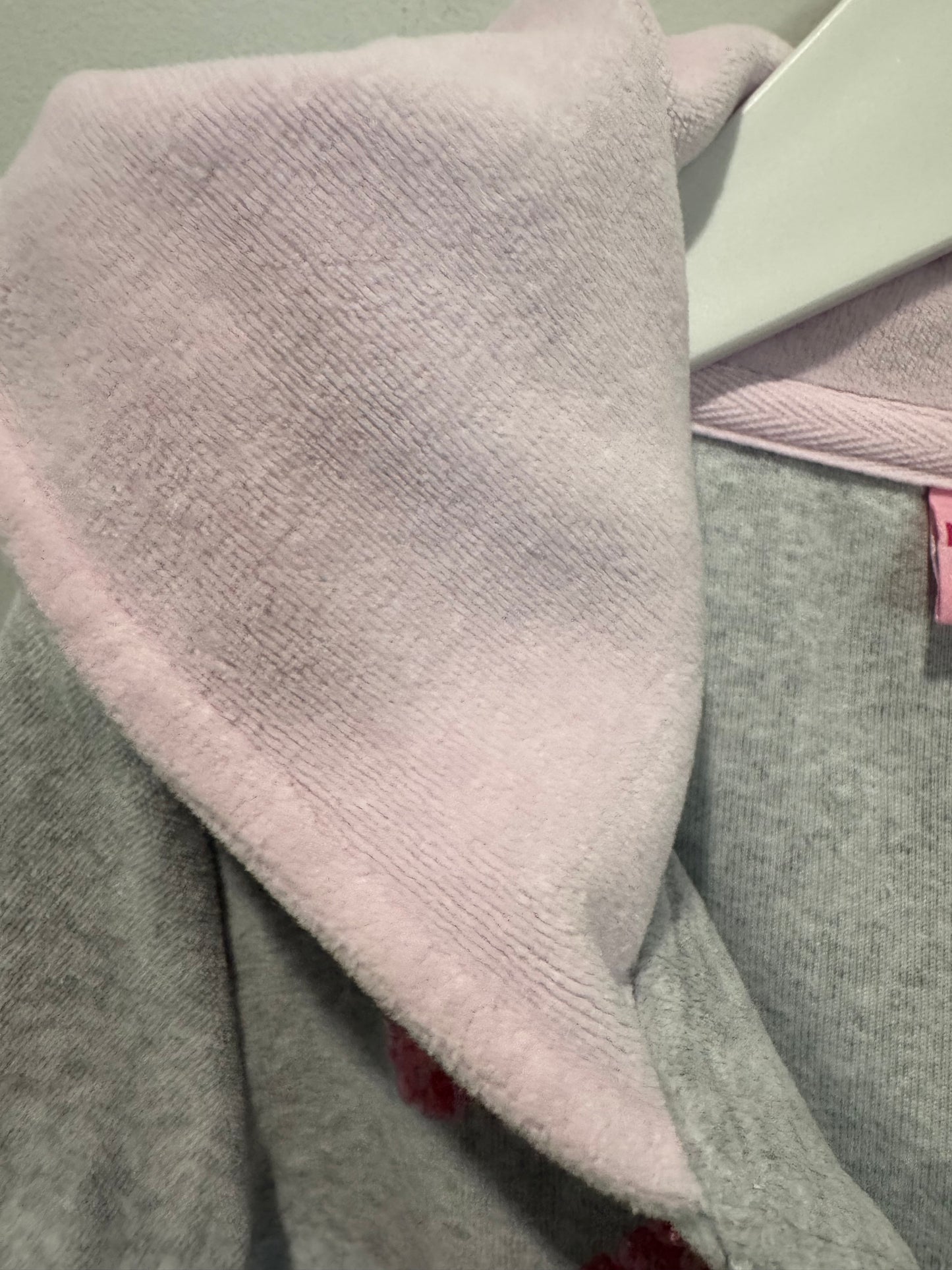 Peter Alexander Kids Grey Velour Hoodie - Size 6