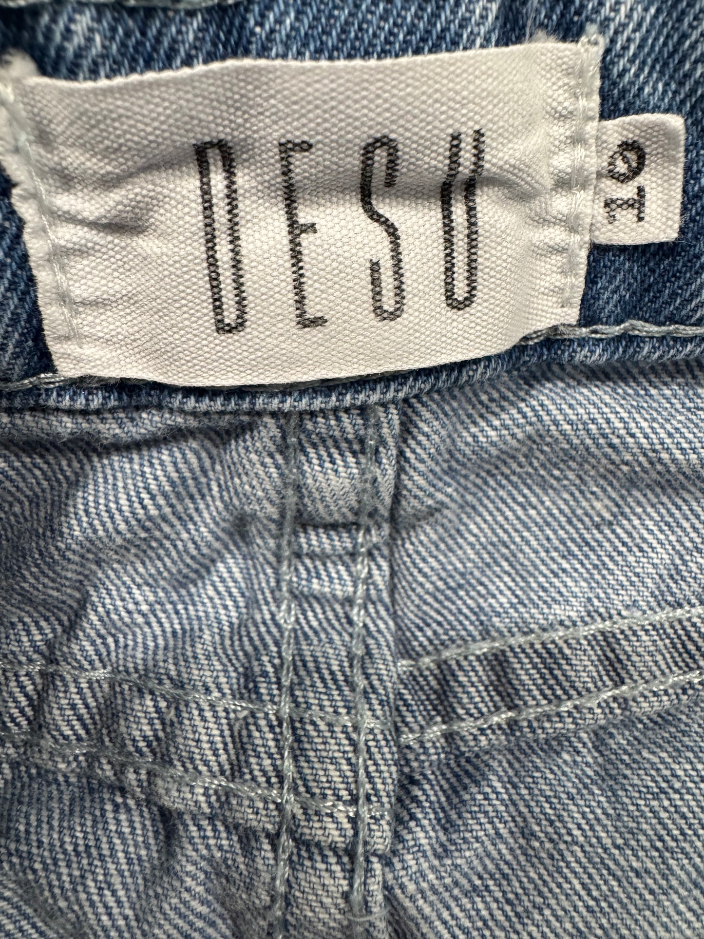 DESU - light wash denim skirt