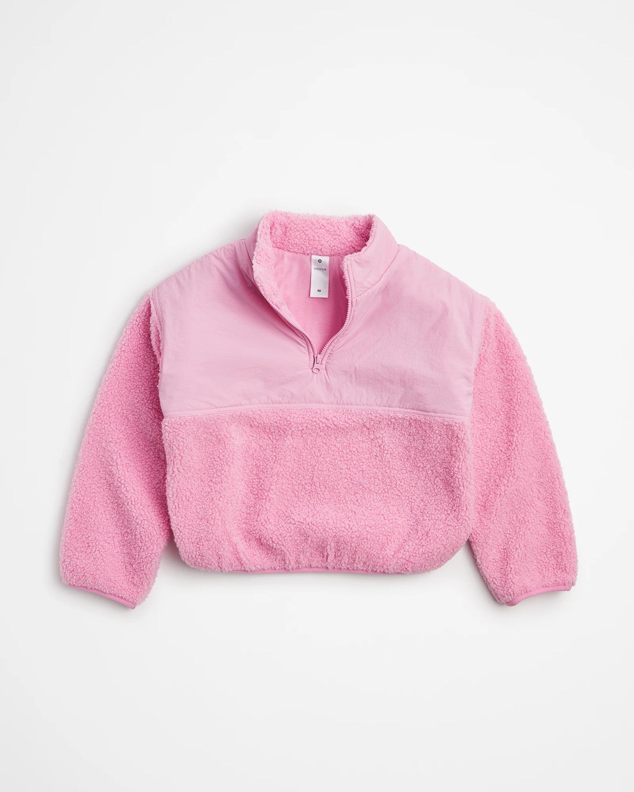 Qrt Zip sliced teddy jumper - Girls 12