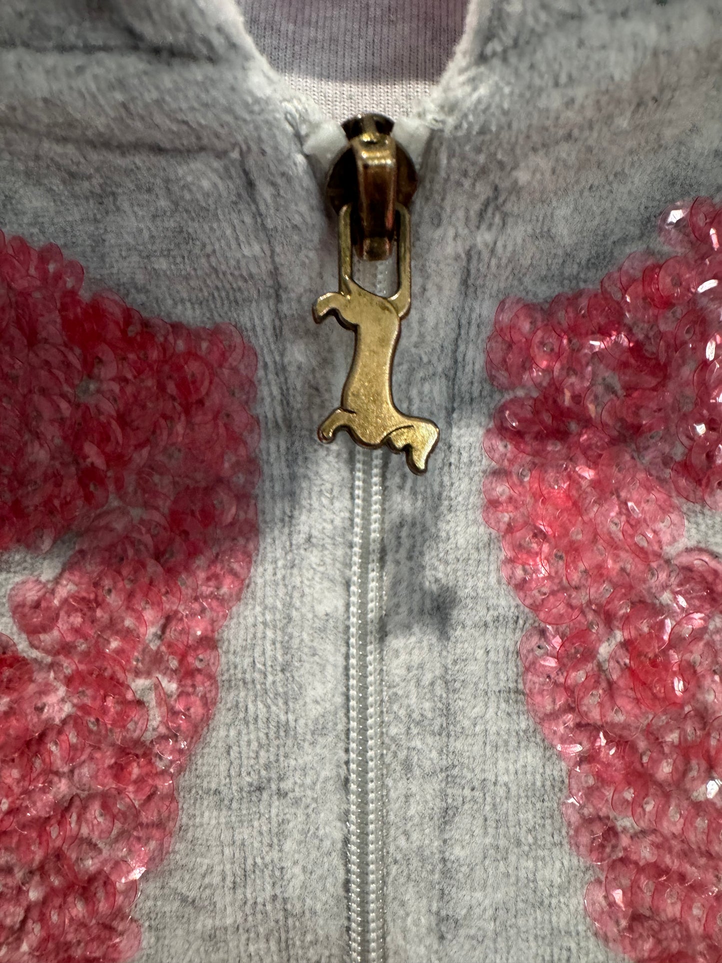 Peter Alexander Kids Grey Velour Hoodie - Size 6