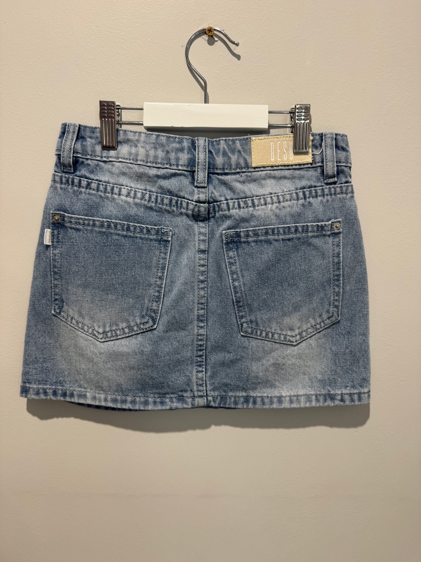 DESU - light wash denim skirt
