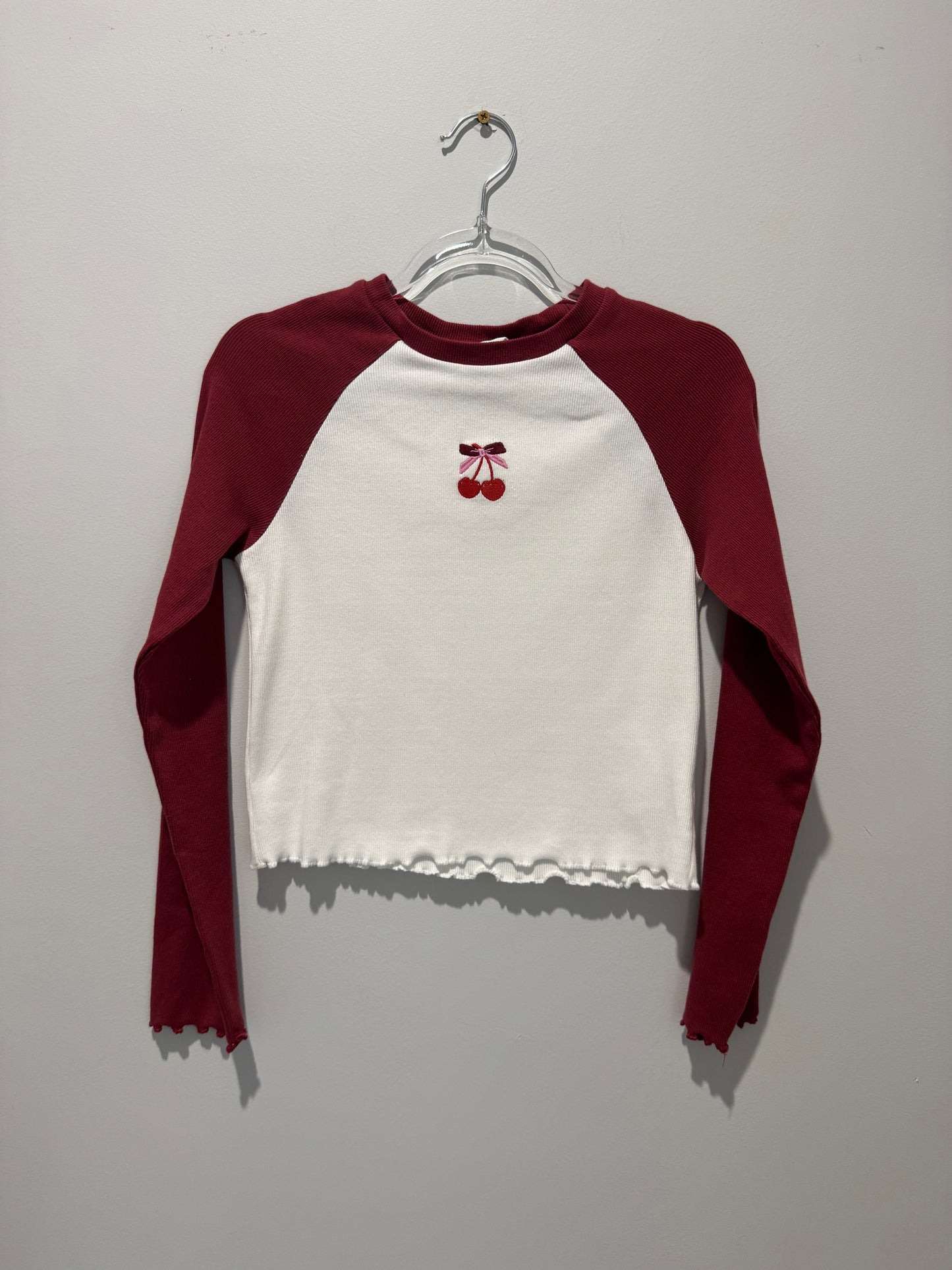 TILII Cherry Long Sleeve Top – Approx Size 12 / XS