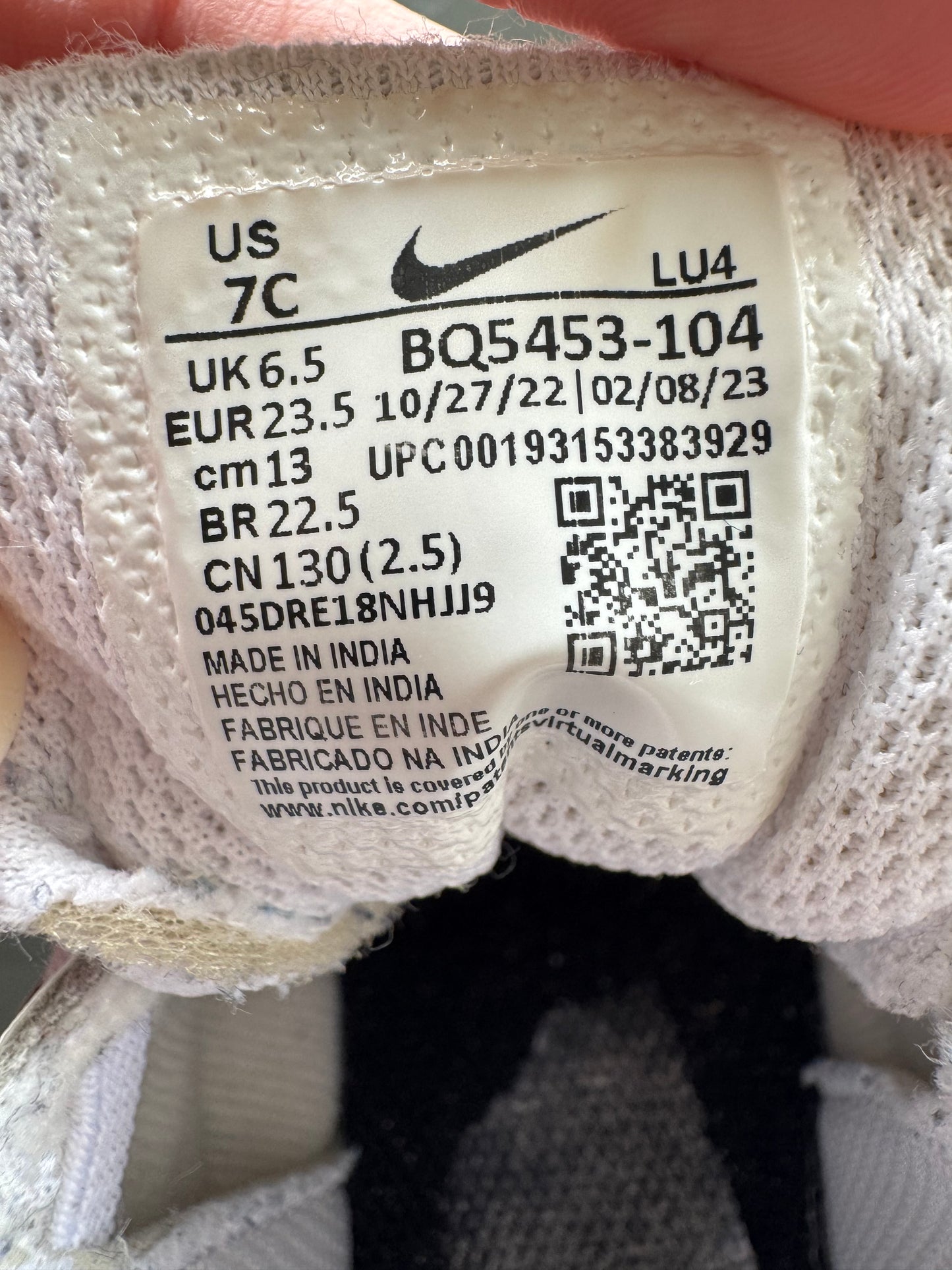 Nike Court Borough Low 2 Toddler Sneakers - Size 7C