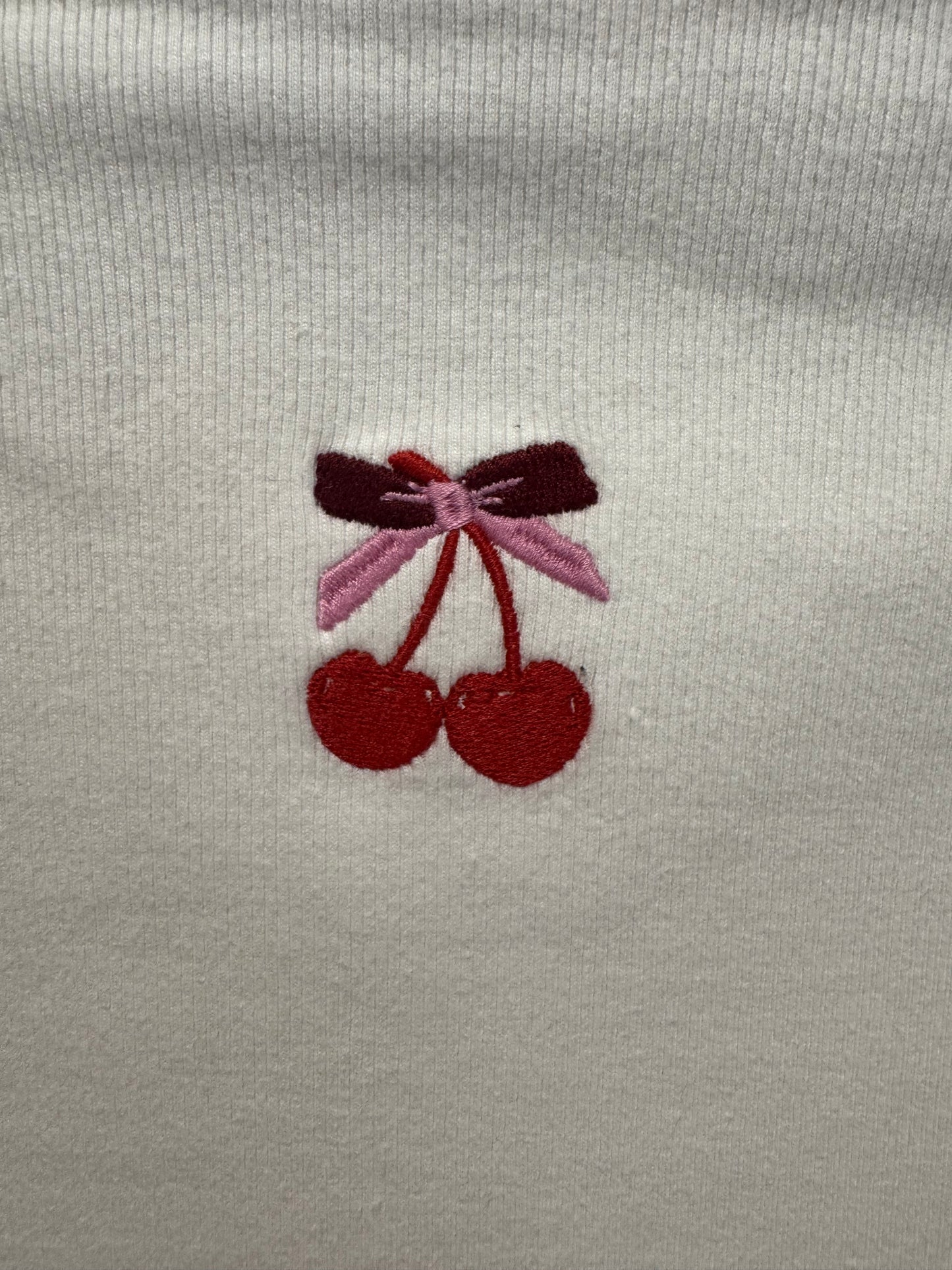 TILII Cherry Long Sleeve Top – Approx Size 12 / XS