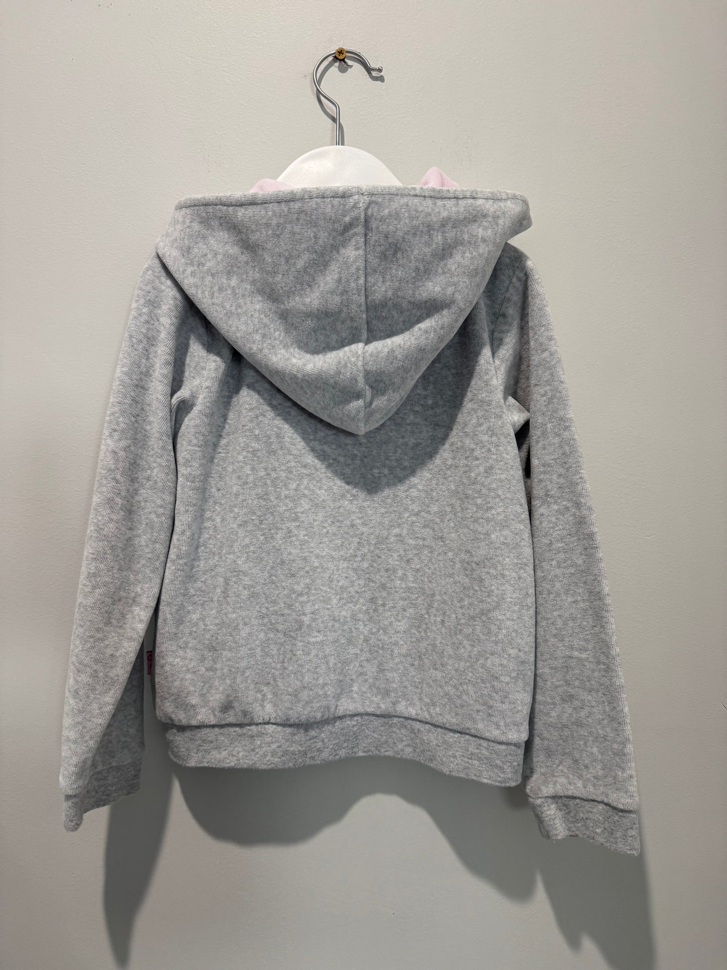 Peter Alexander Kids Grey Velour Hoodie - Size 6