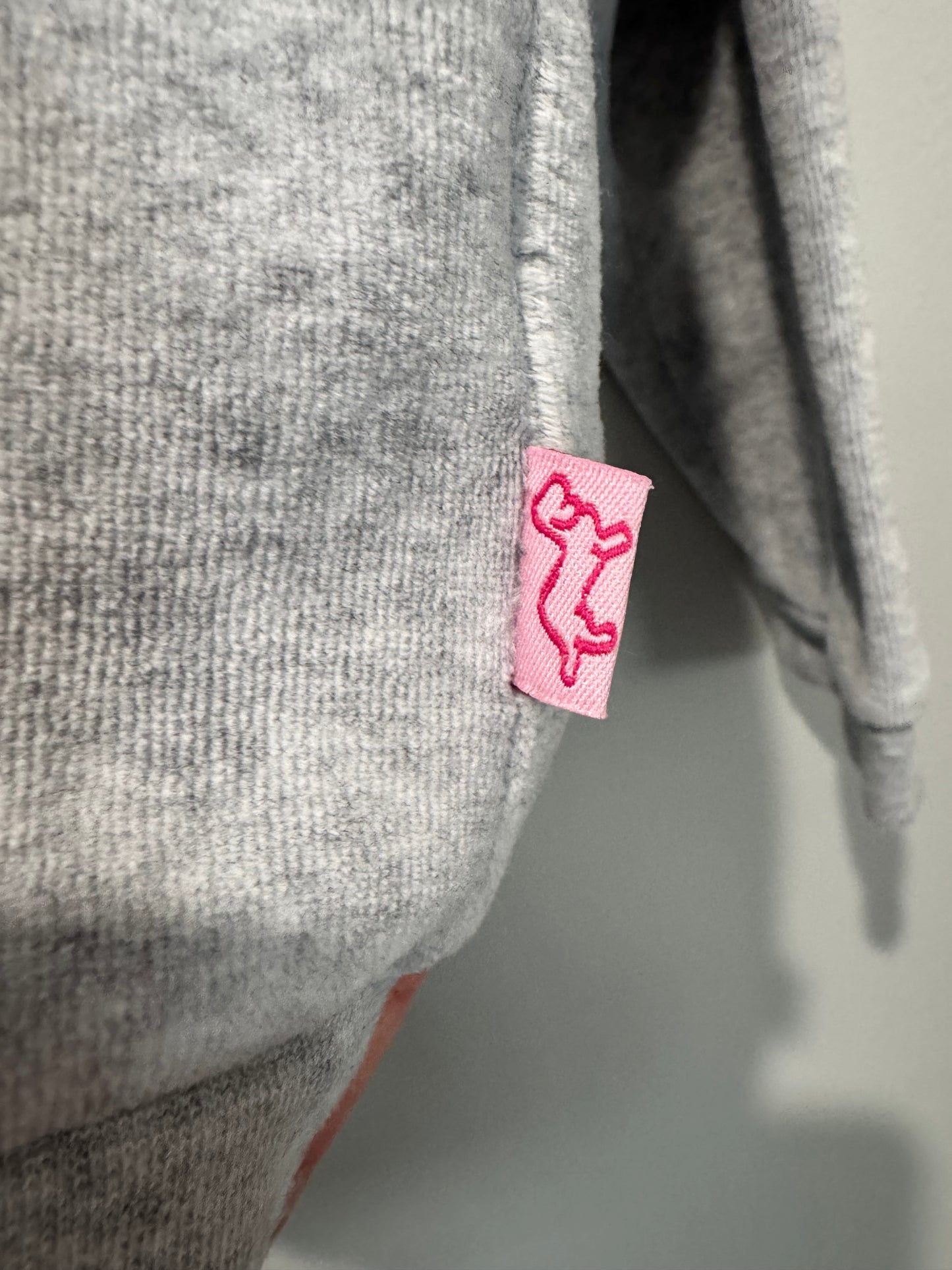 Peter Alexander Kids Grey Velour Hoodie - Size 6