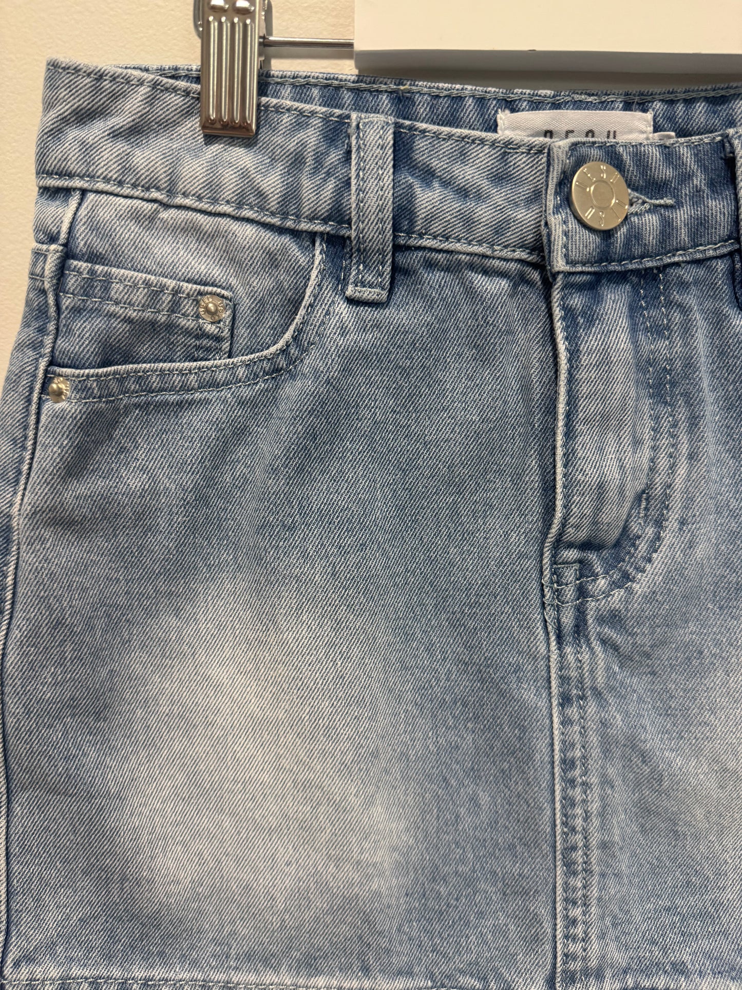 DESU - light wash denim skirt