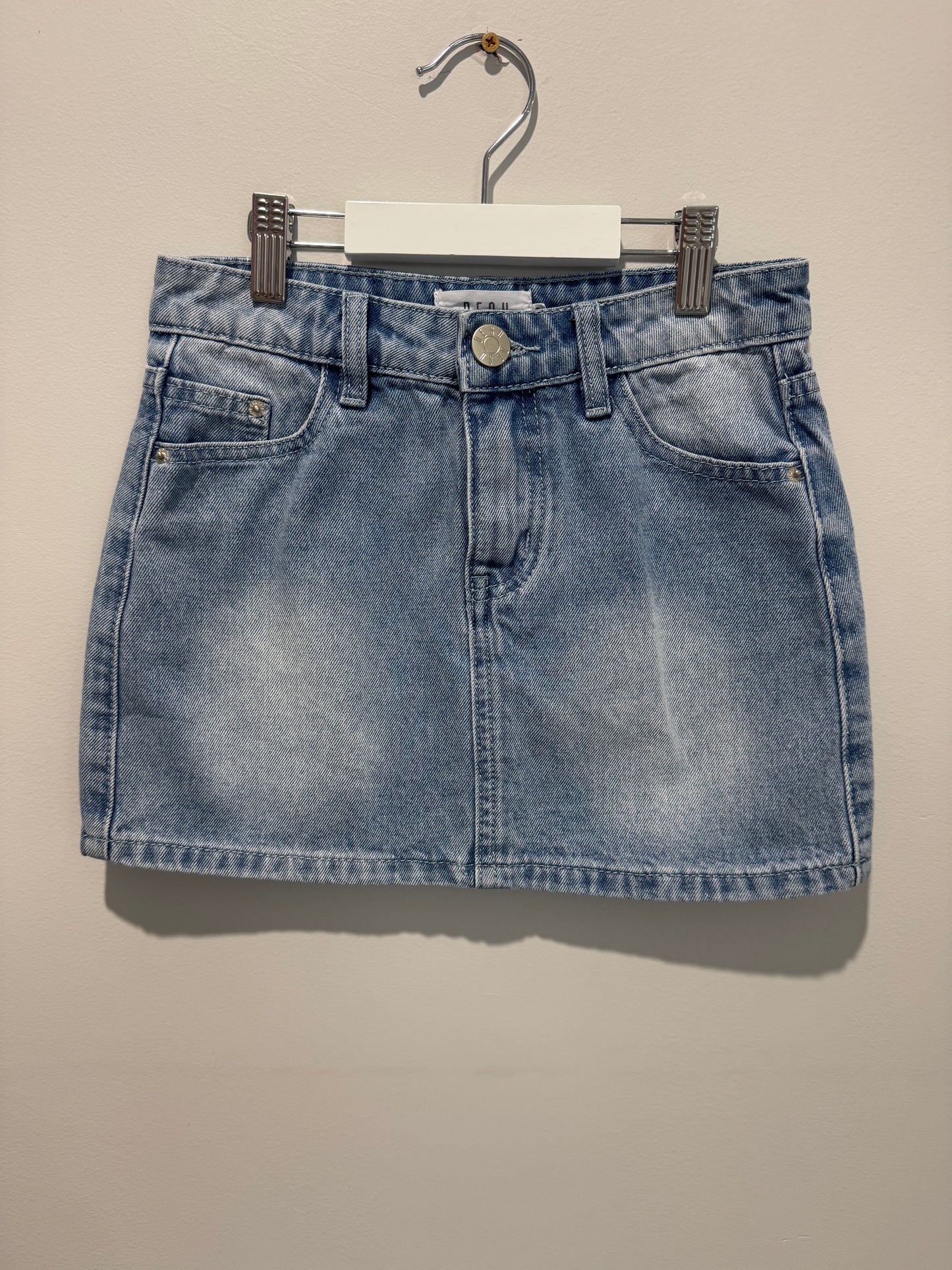 DESU - light wash denim skirt
