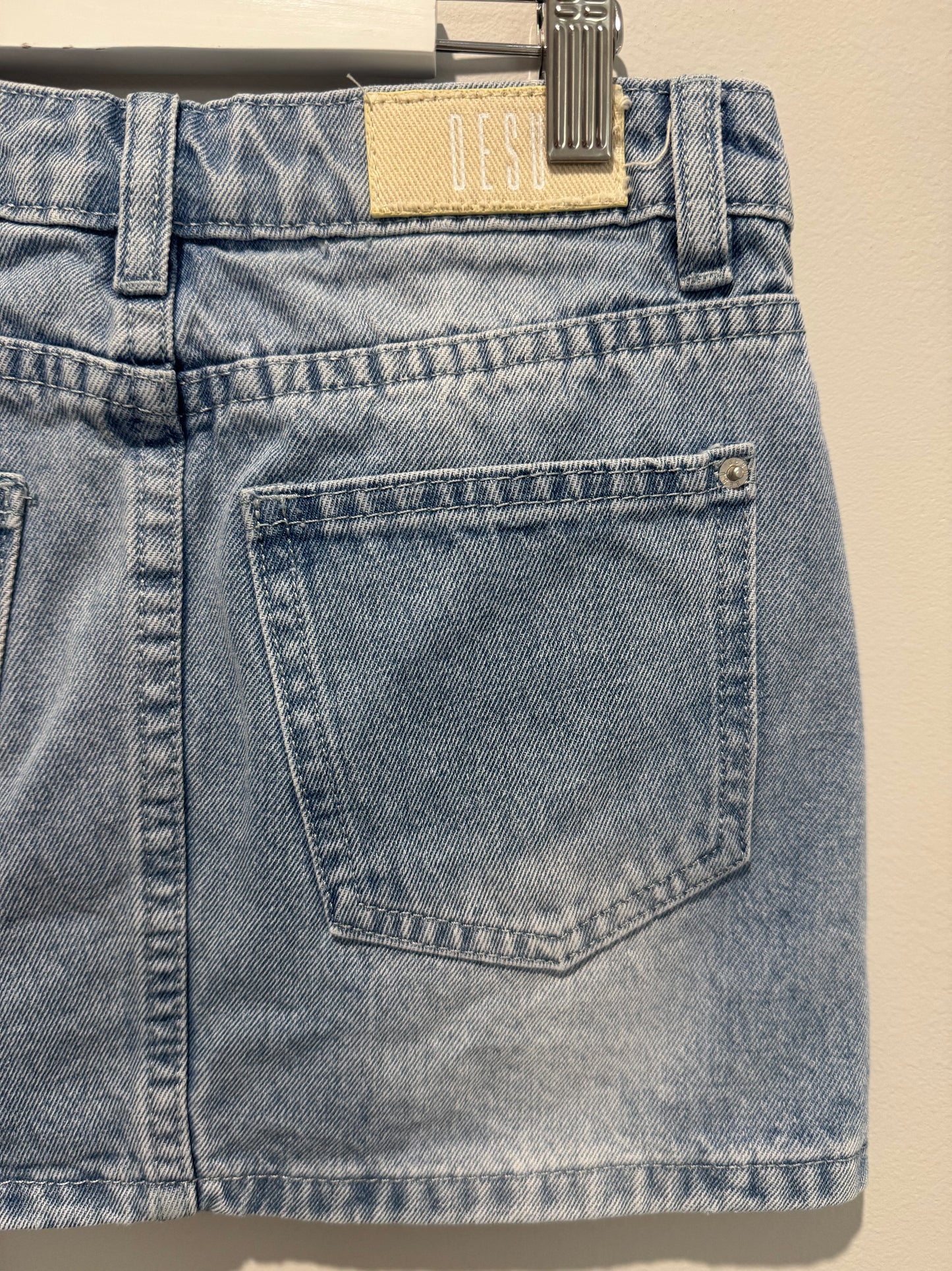DESU - light wash denim skirt