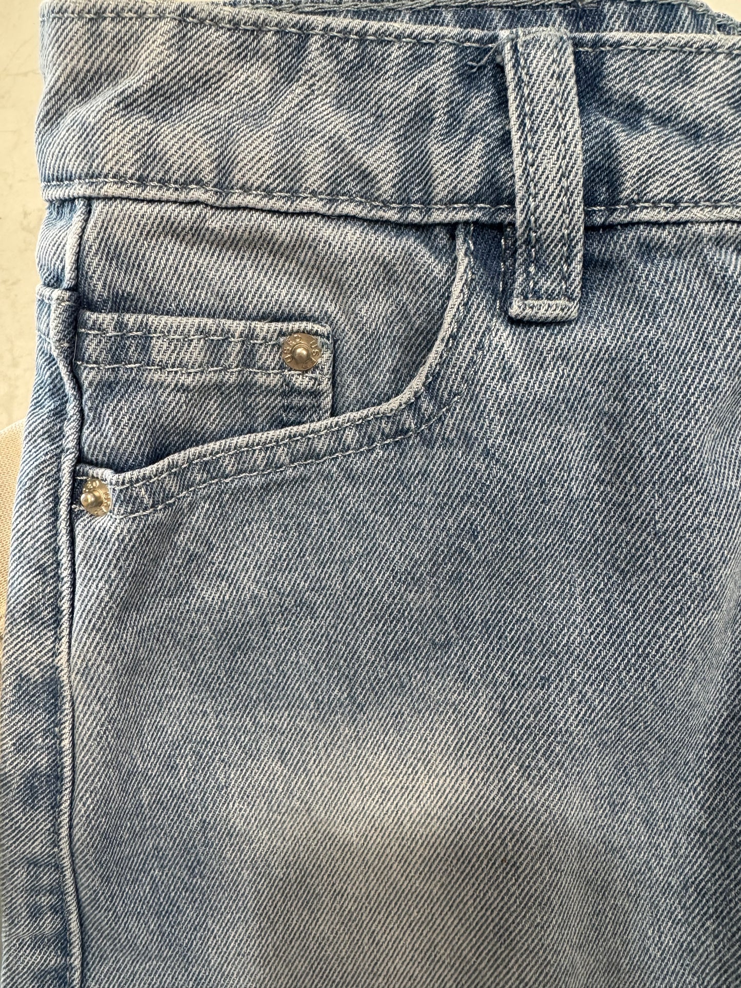 DESU - light wash denim skirt