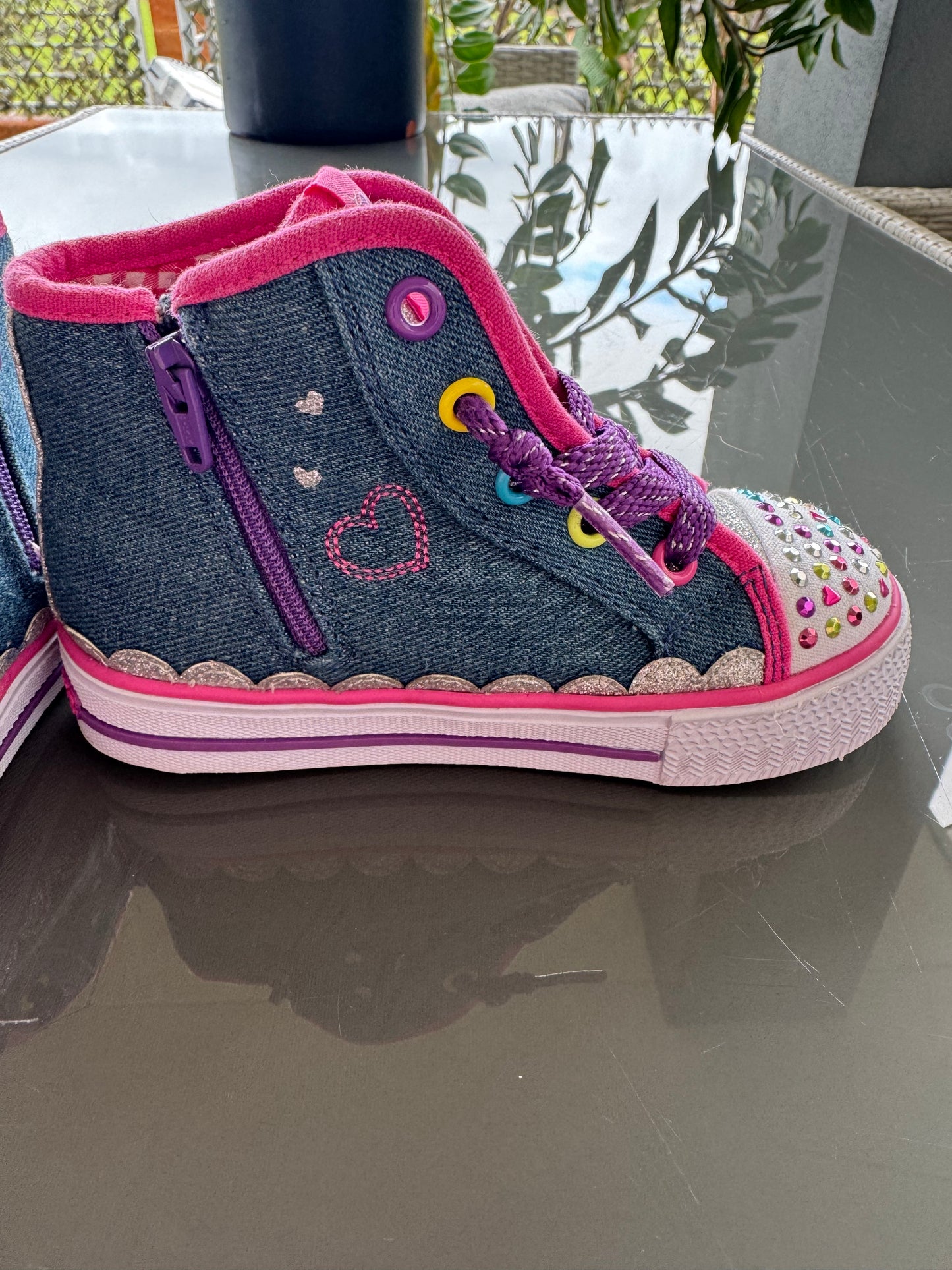 Skechers Twinkle Toes Rainbow High-Tops – US 8 / EUR 24