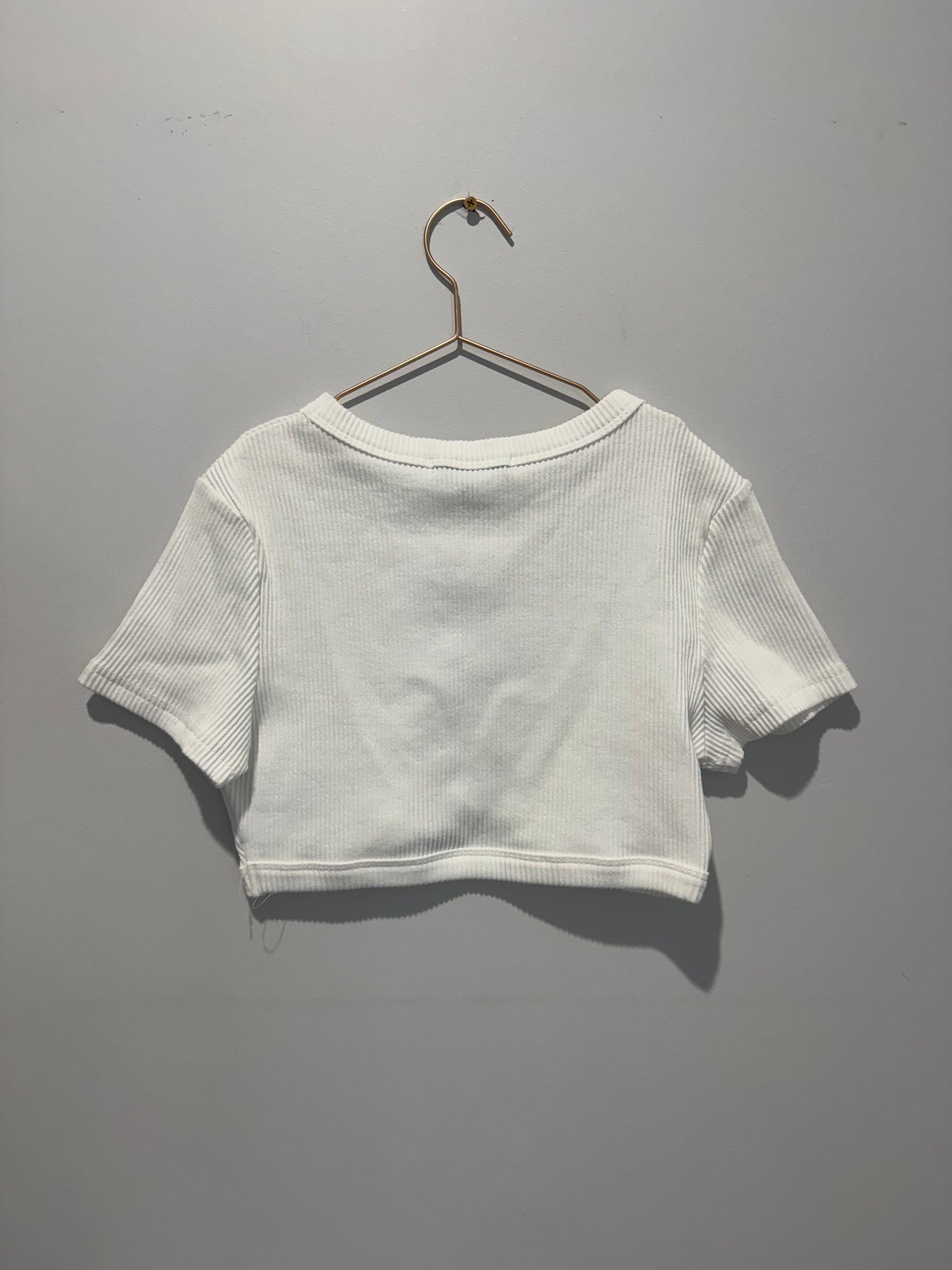 Ava & Ever White ribbed top size 10