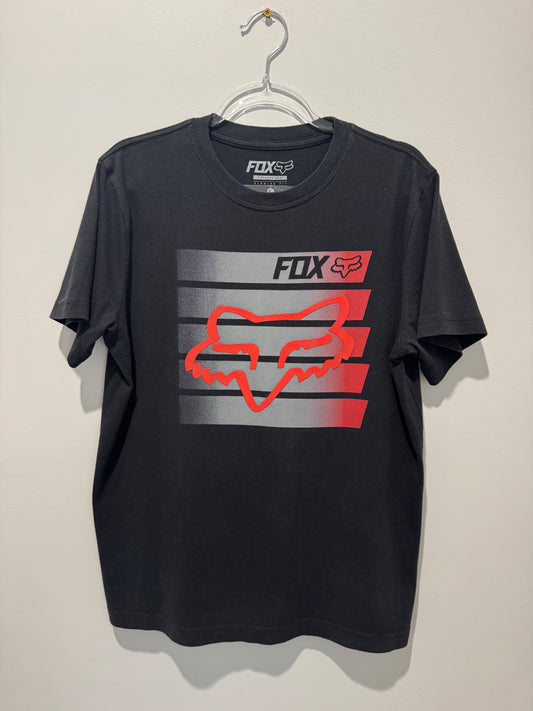 FOX Racing Youth Tee – Black/Red (Size Youth L)