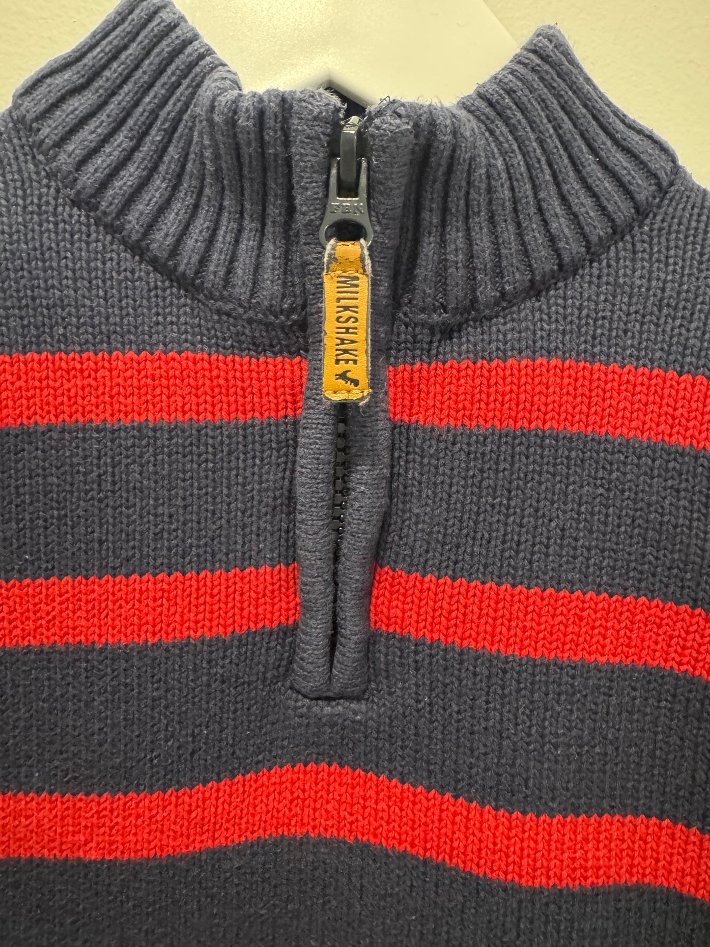 Milkshake Half-Zip Knit Jumper – Size 5