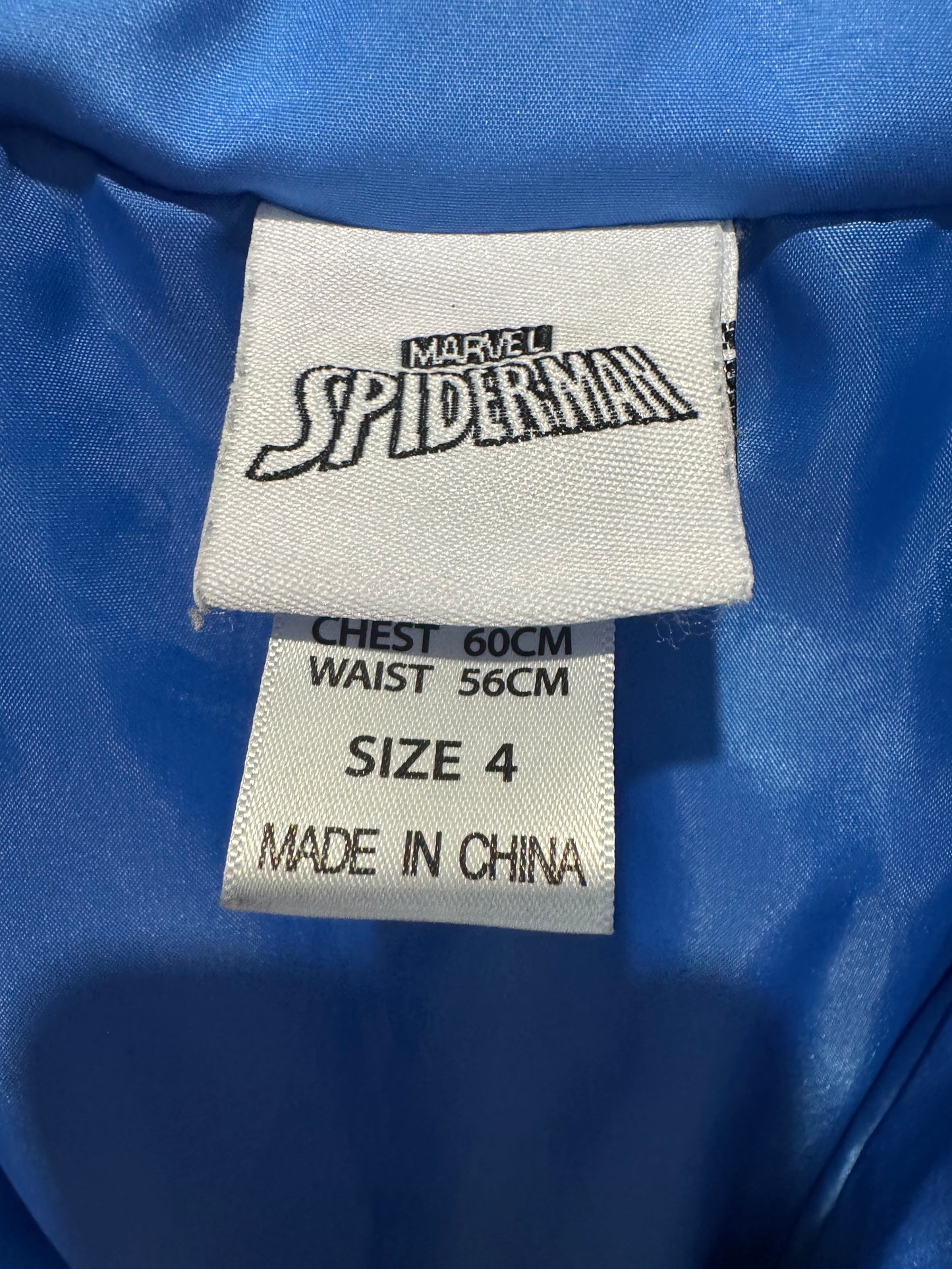 Marvel Spiderman Puffer Jacket – Size 4