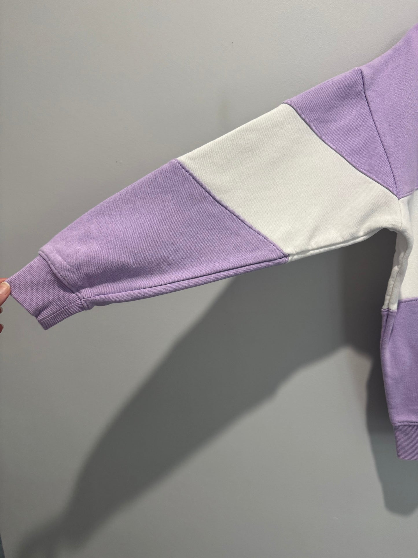 Seed Heritage Colour Block Sweat in Amethyst