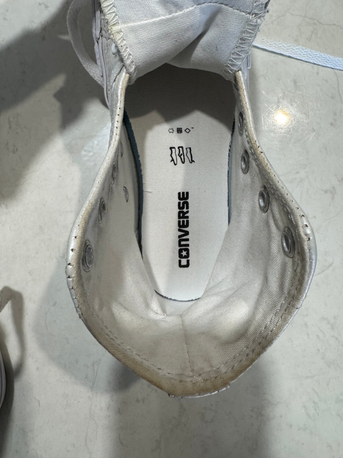 Converse Chuck Taylor All Star High Tops – Custom Bling Toe 12c