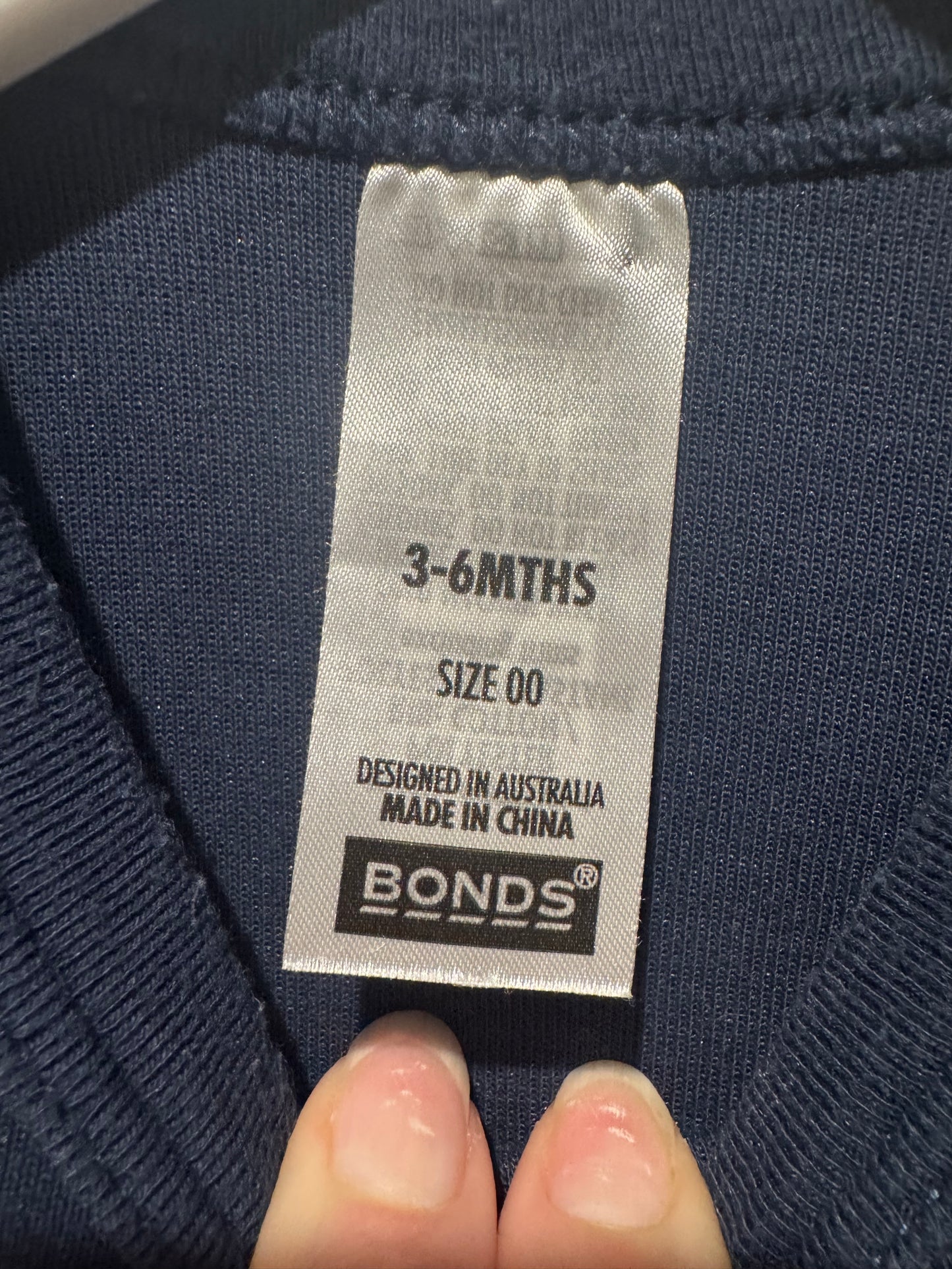 Bonds Baby Jumper Size 00 (3–6 Months)