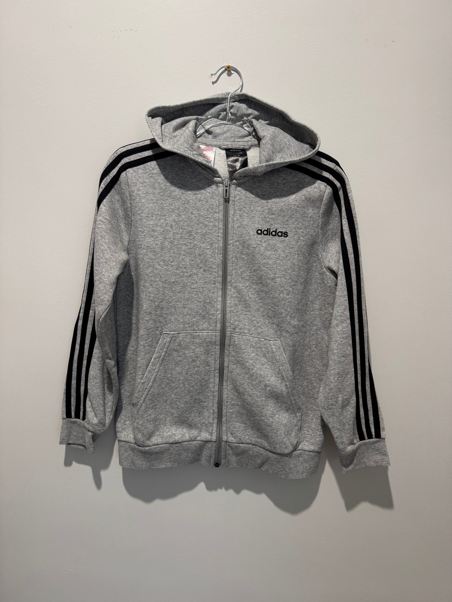 Adidas Full-Zip Hoodie – Youth 12–13Y