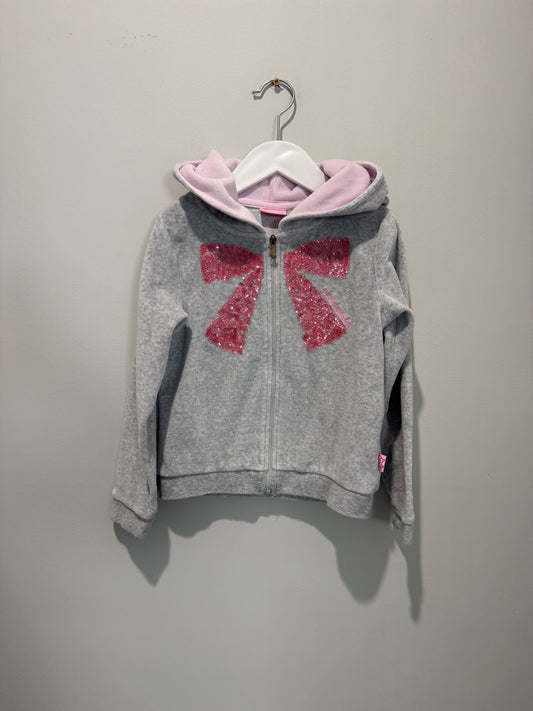 Peter Alexander Kids Grey Velour Hoodie - Size 6