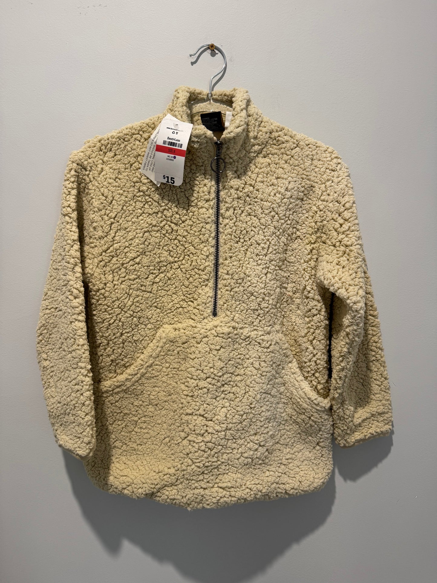Tilt Cream Sherpa Fleece | Size 8