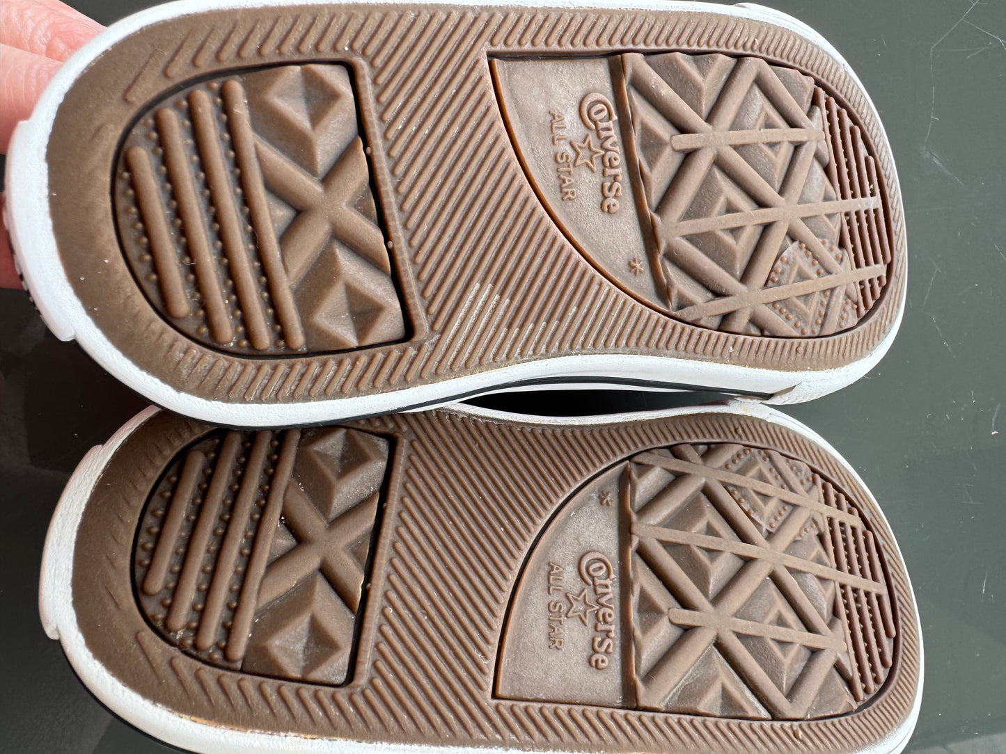 Custom Pink Glitter Converse High Tops – US 6 Infant