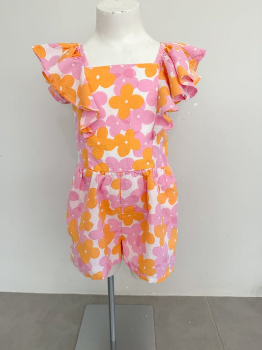 Milkshake Ruffle Romper – Size 5