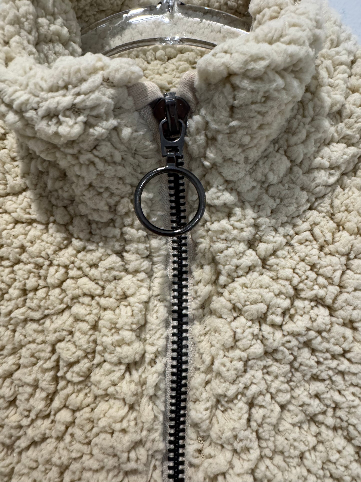 Tilt Cream Sherpa Fleece | Size 8