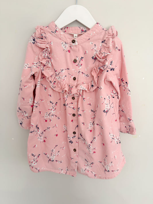 Milkshake Floral Cord Dress – Size 3