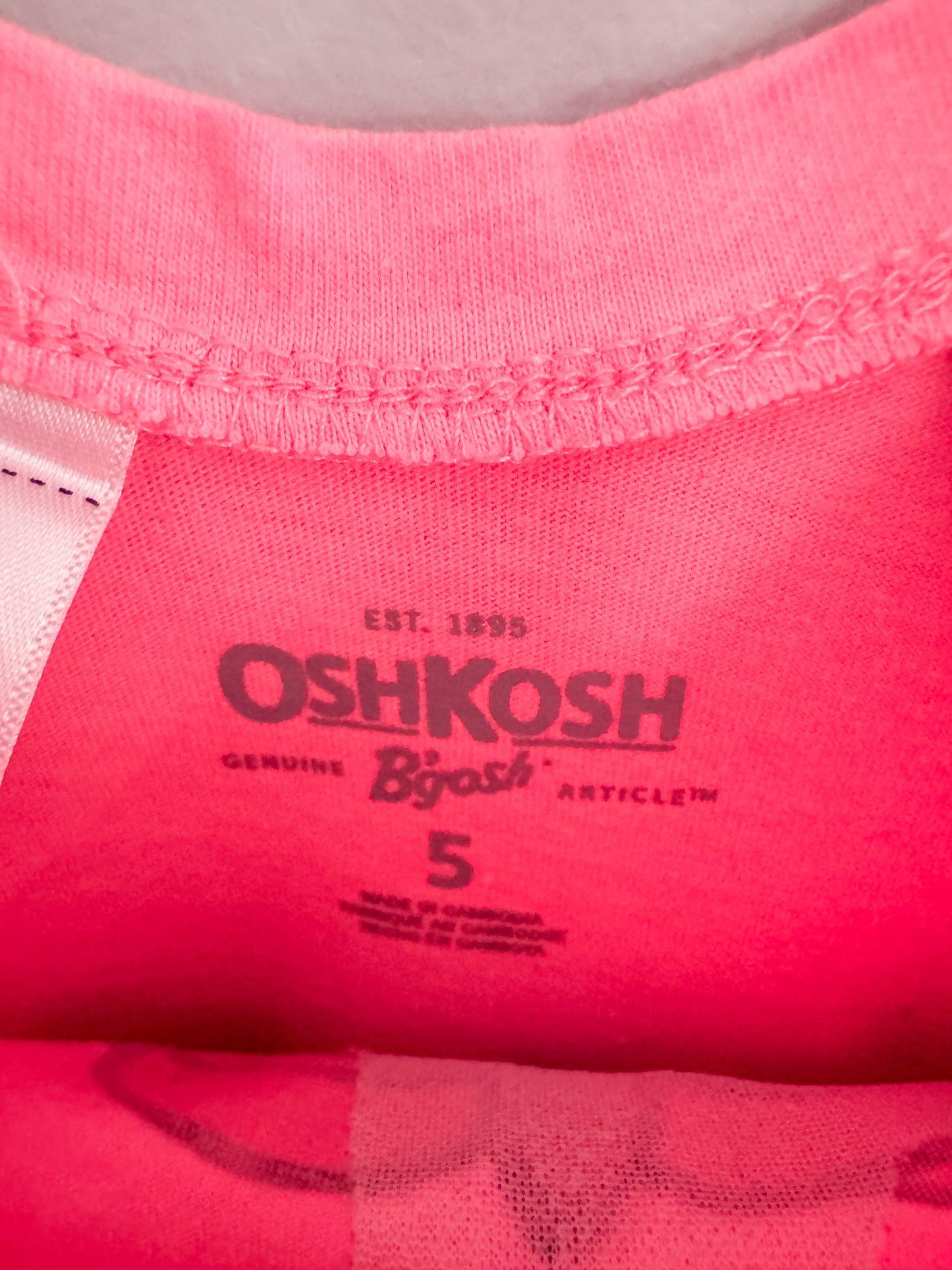 Unicorn Flip sequin Oshkosh top.