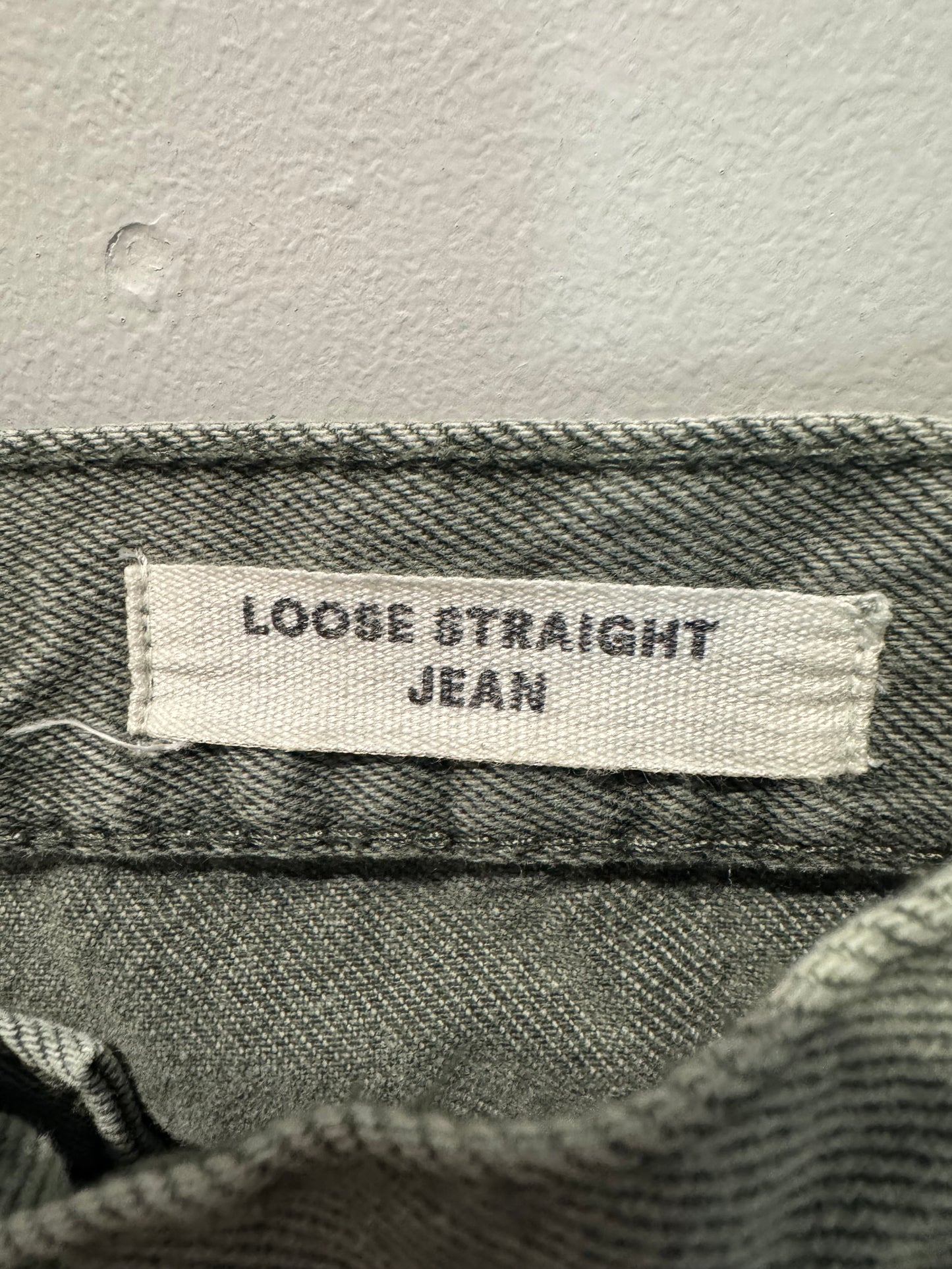 Cotton on loose straight jeans- Size 6 Sage green.