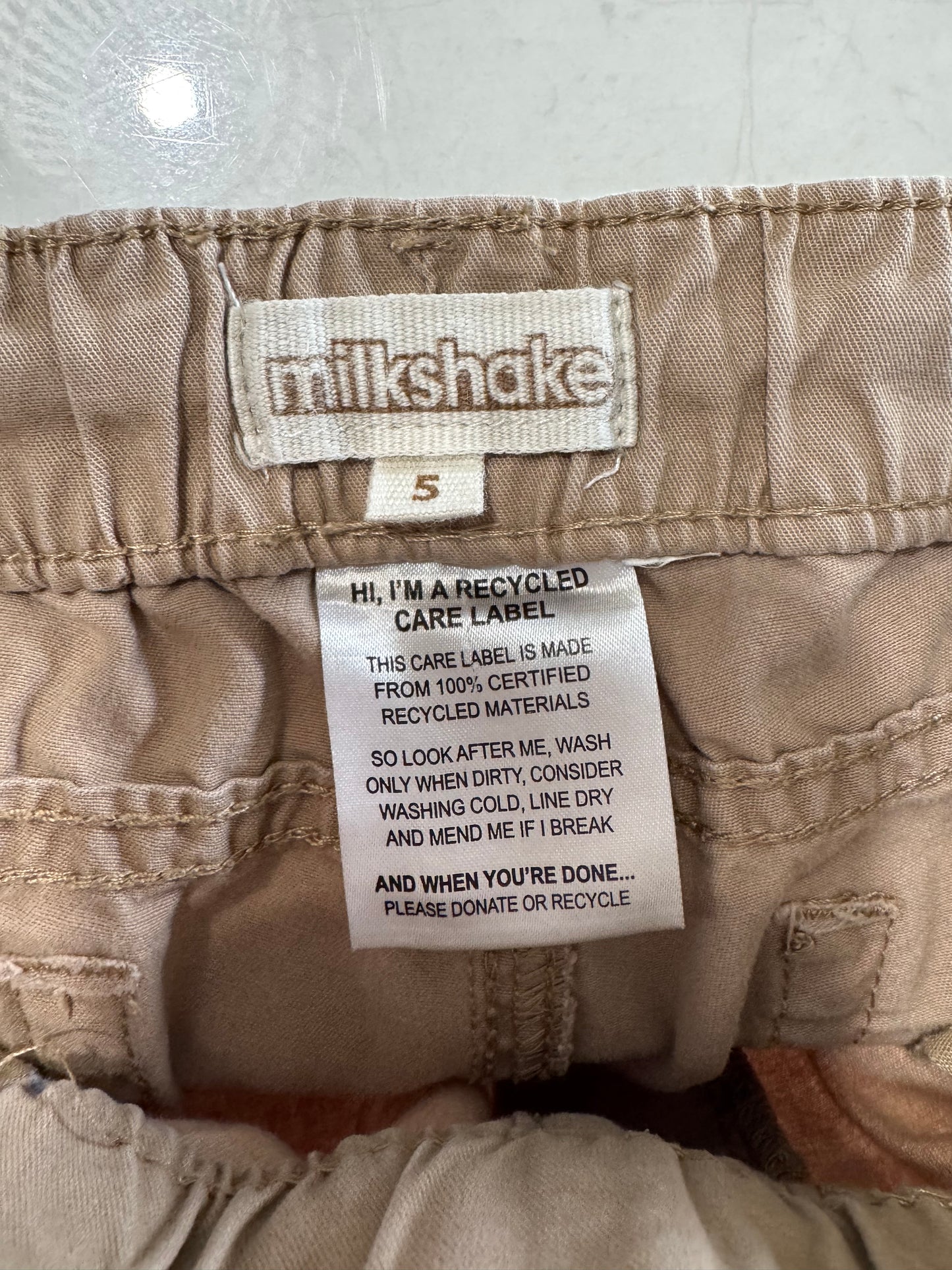 Milkshake Khaki Cotton Shorts – Size 5