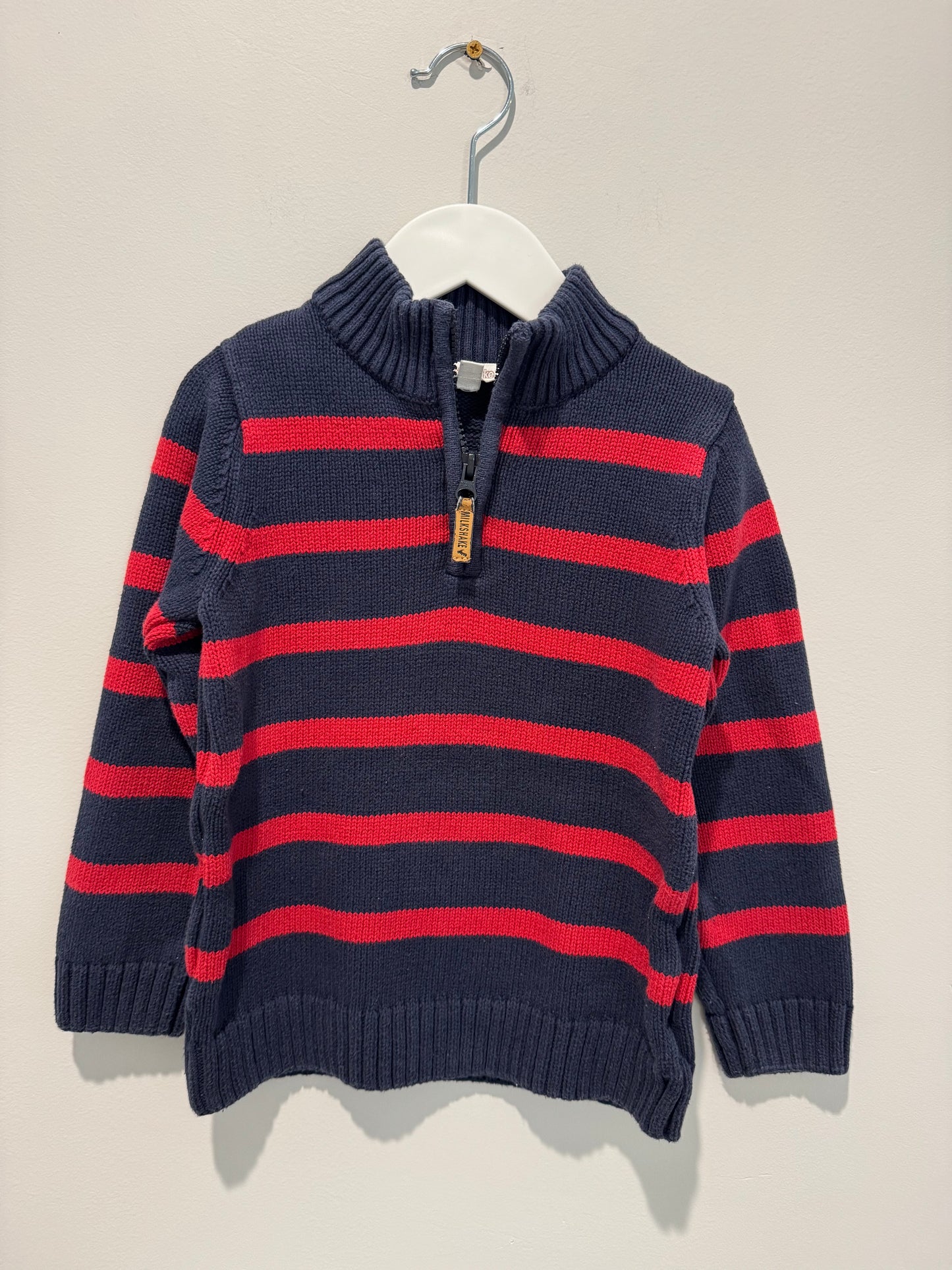 Milkshake Half-Zip Knit Jumper – Size 5