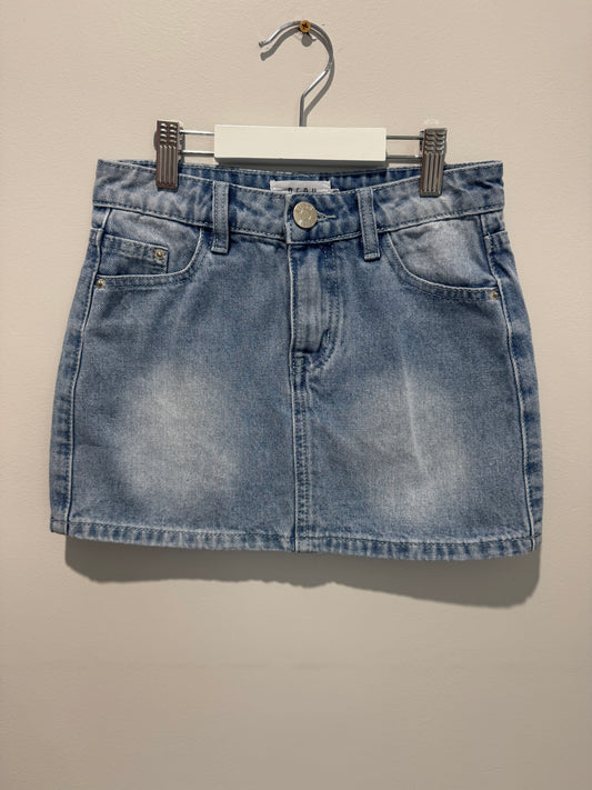 DESU - light wash denim skirt