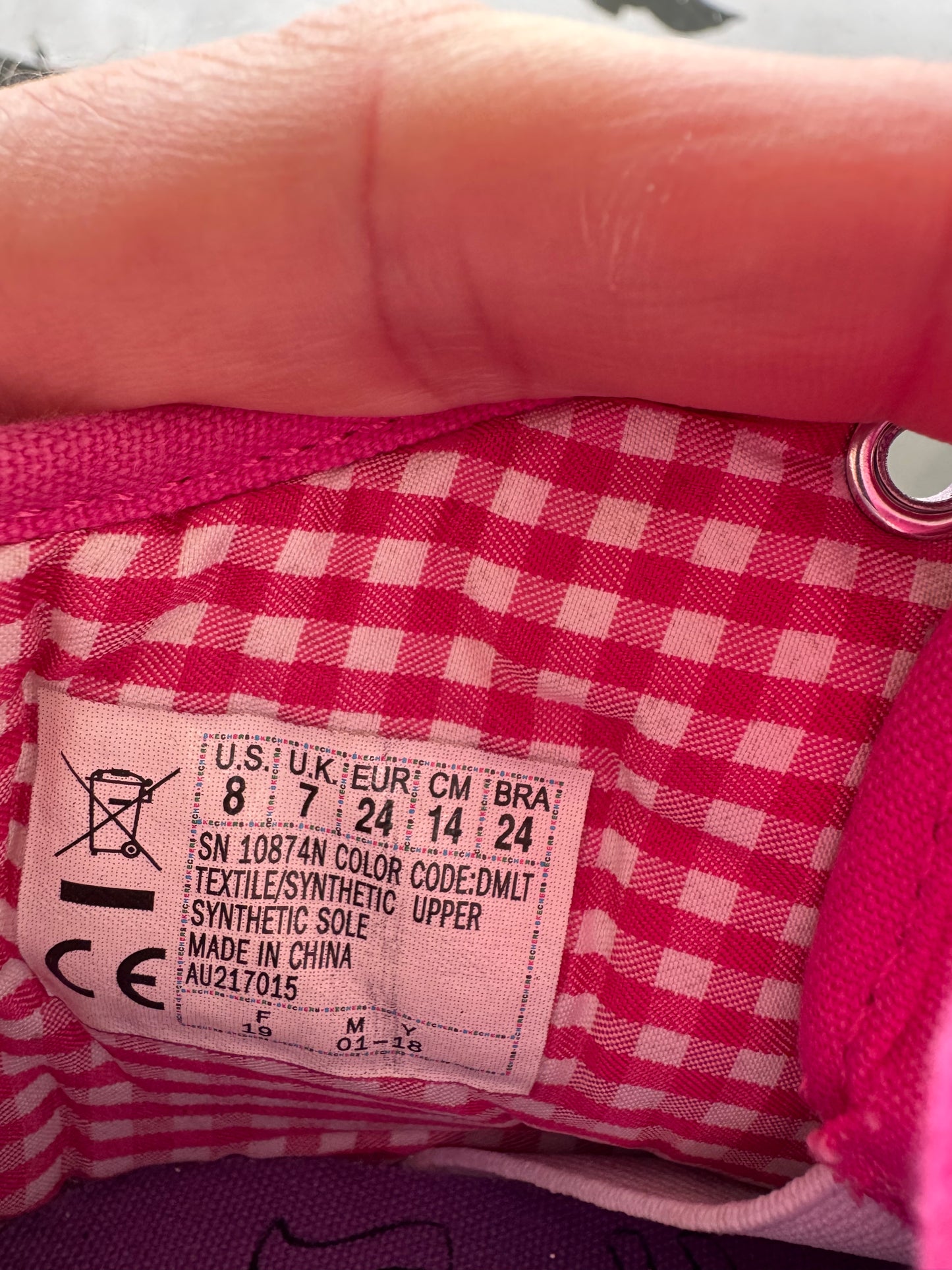 Skechers Twinkle Toes Rainbow High-Tops – US 8 / EUR 24