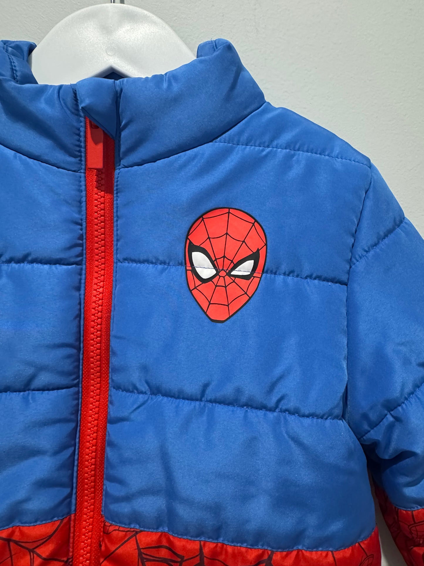 Marvel Spiderman Puffer Jacket – Size 4
