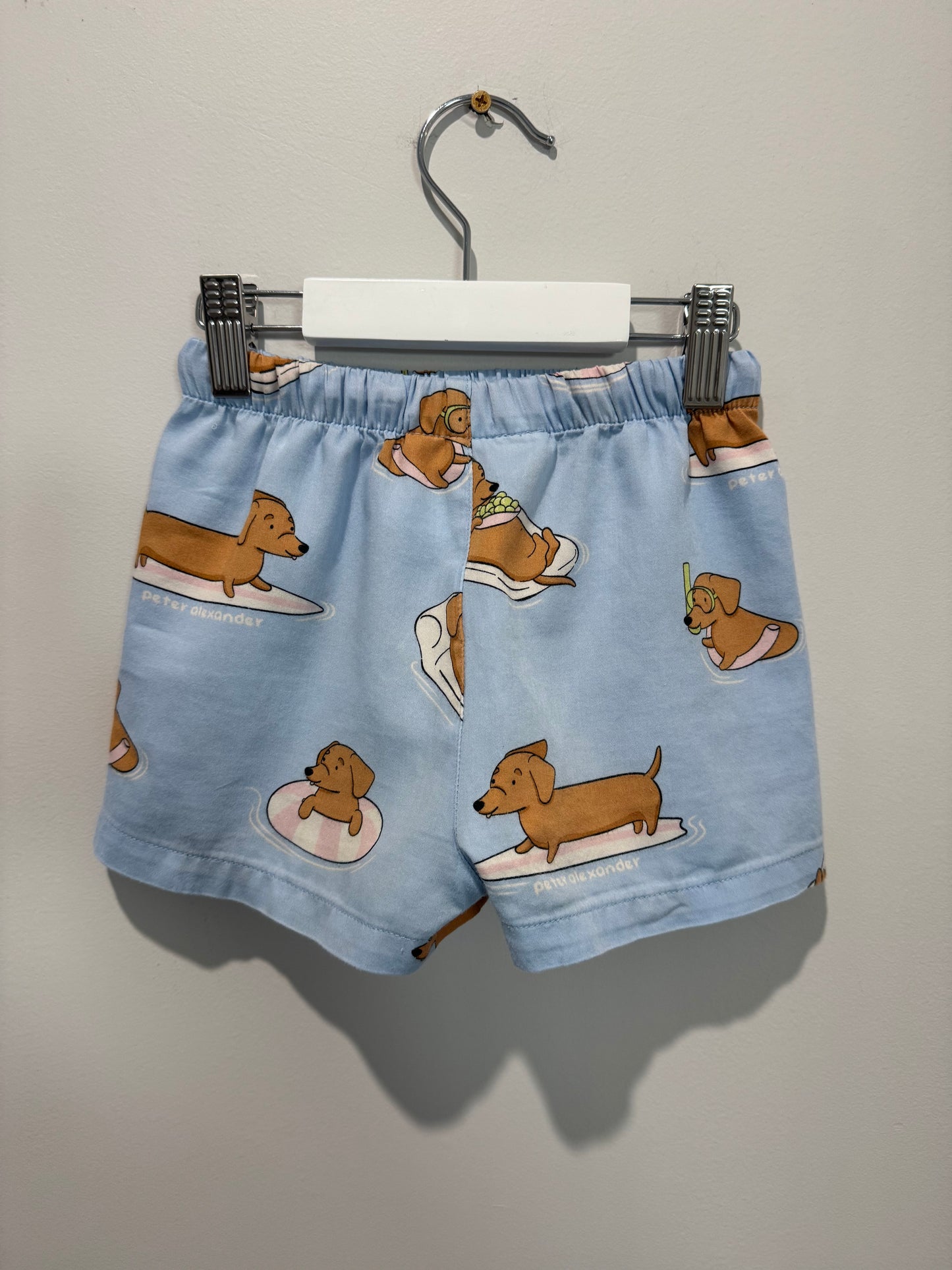 Peter Alexander Dog Print Girls’ Shorts – Size 3