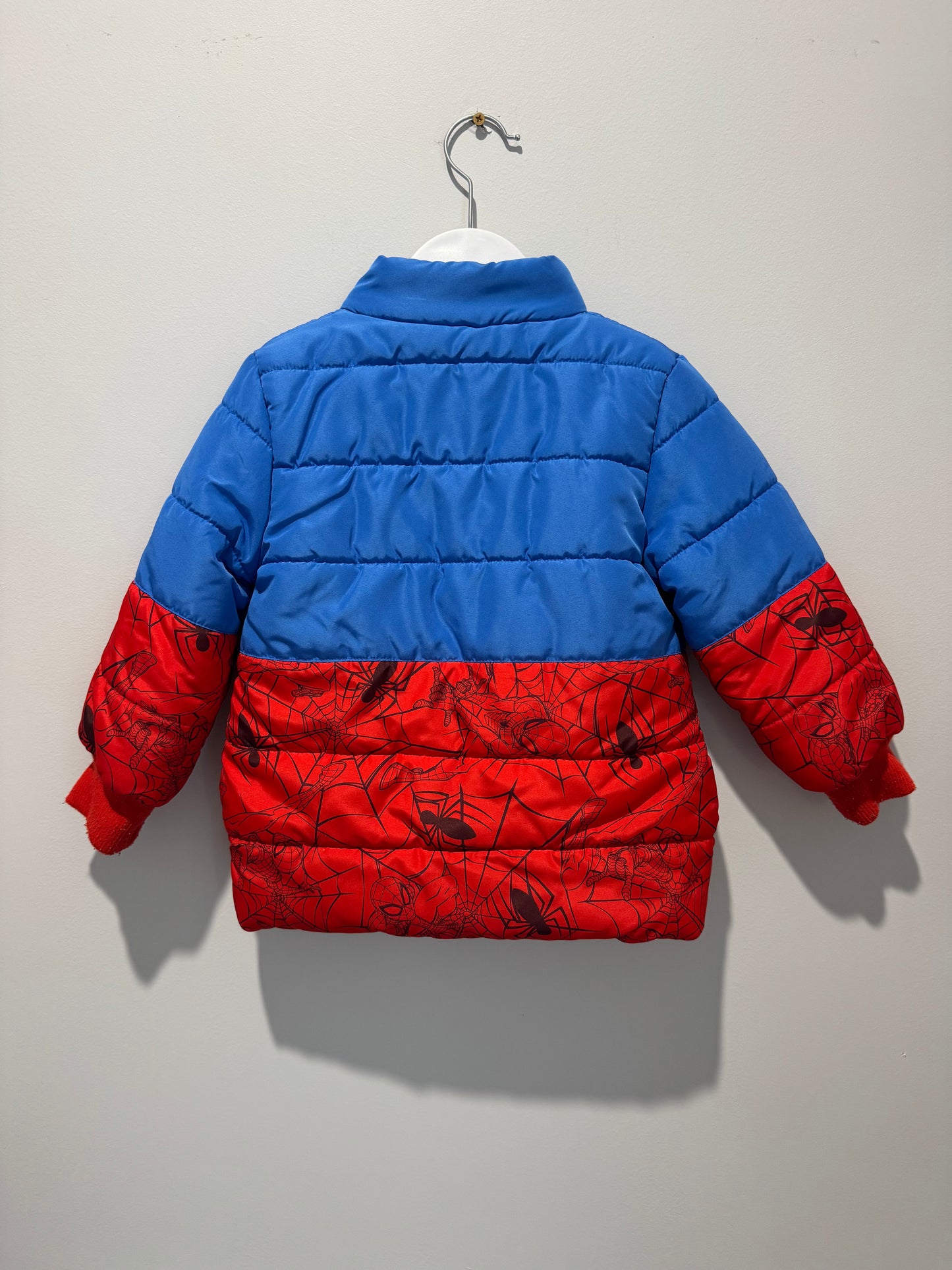 Marvel Spiderman Puffer Jacket – Size 4